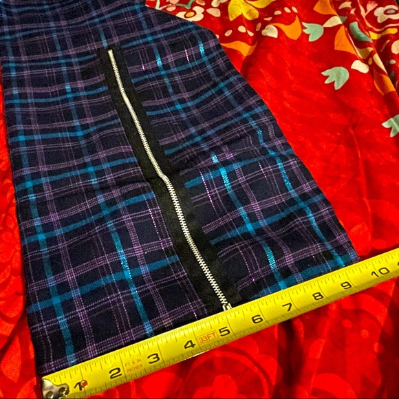 ★★ Vintage 99.9% Fat Free Purple Plaid Bondage Pants ★★ - Picture 11 of 12